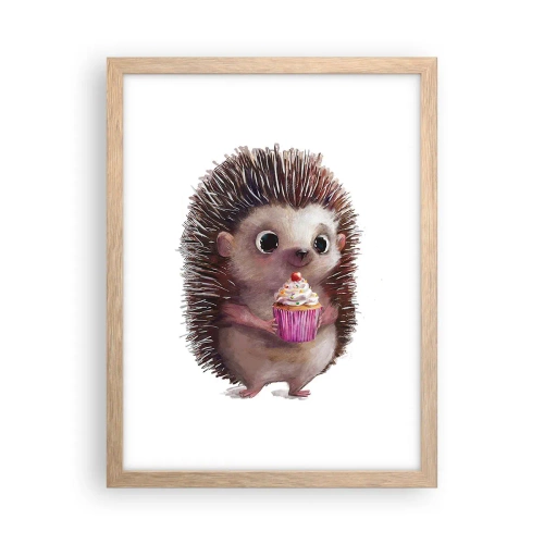 Affiche dans un chêne clair - Poster - La fête c'est tous les jours - 30x40 cm