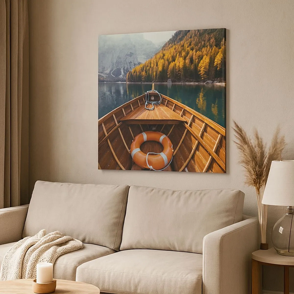 Impression sur toile - Image sur toile - Escapade en montagne - 30x30 cm