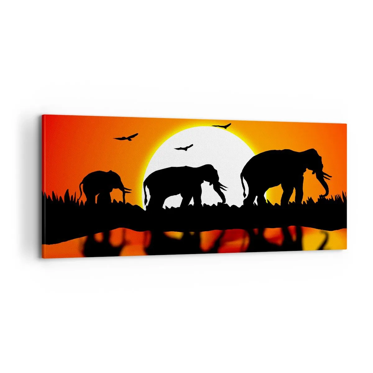 Impression sur toile - Image sur toile - Et le soir pour un petit verre - 100x40 cm