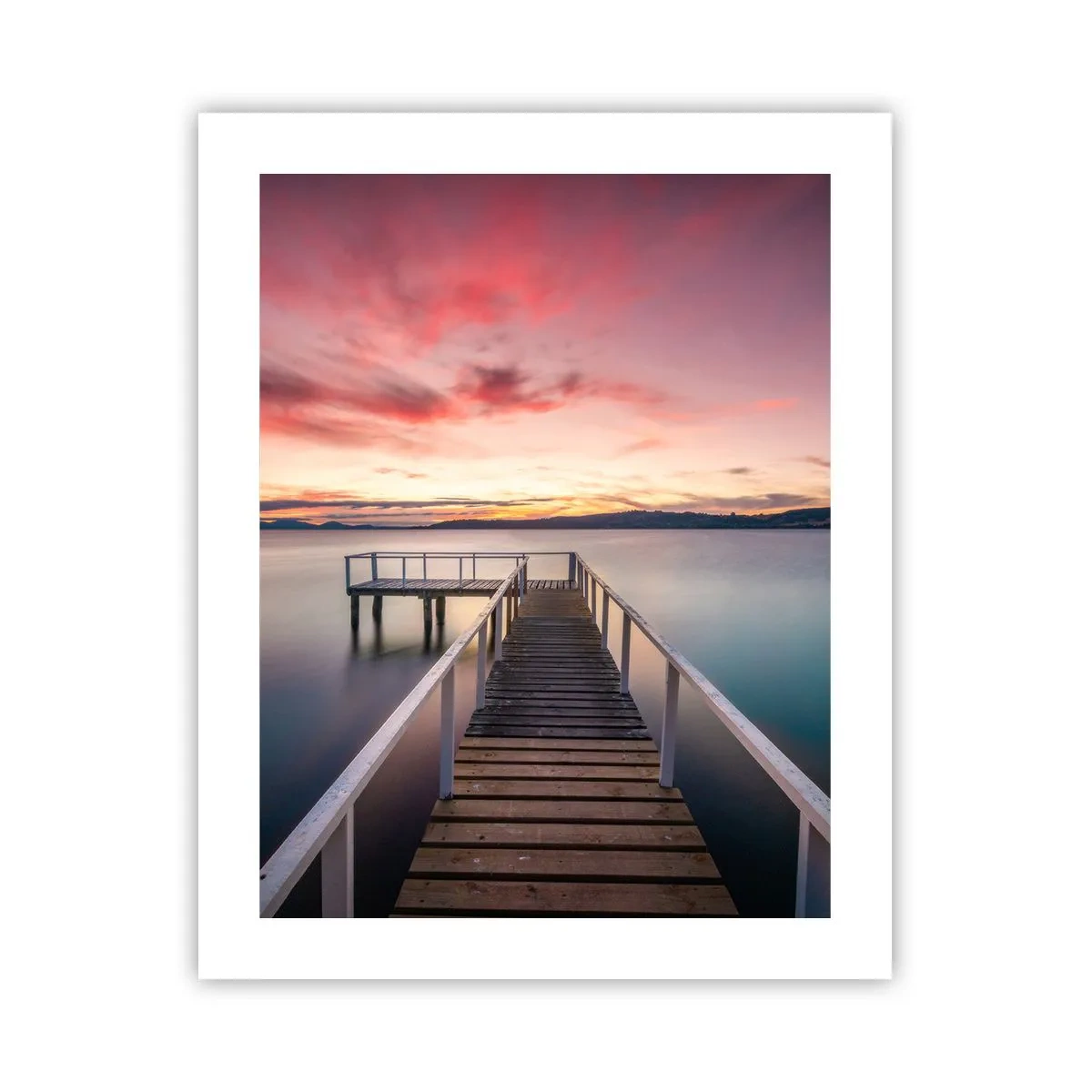 Affiche - Poster - La douce flamme du soir - 40x50 cm