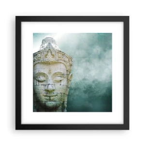 Affiche dans un cadre noir - Poster - A la recherche de la lumière - 30x30 cm