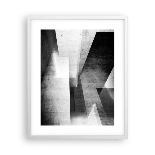 Affiche dans un cadre blanc - Poster - Structure de l'espace - 40x50 cm