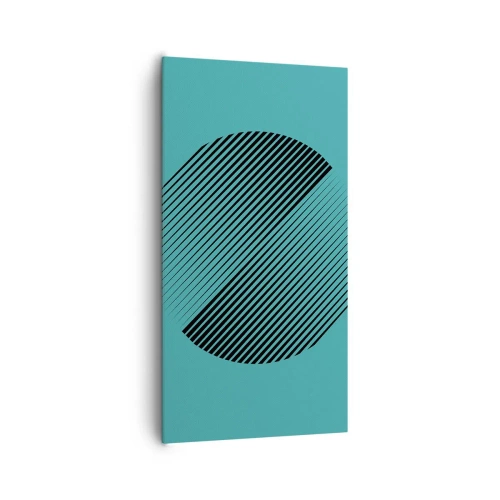 Impression sur toile - Image sur toile - Cercle – une variation géométrique - 65x120 cm