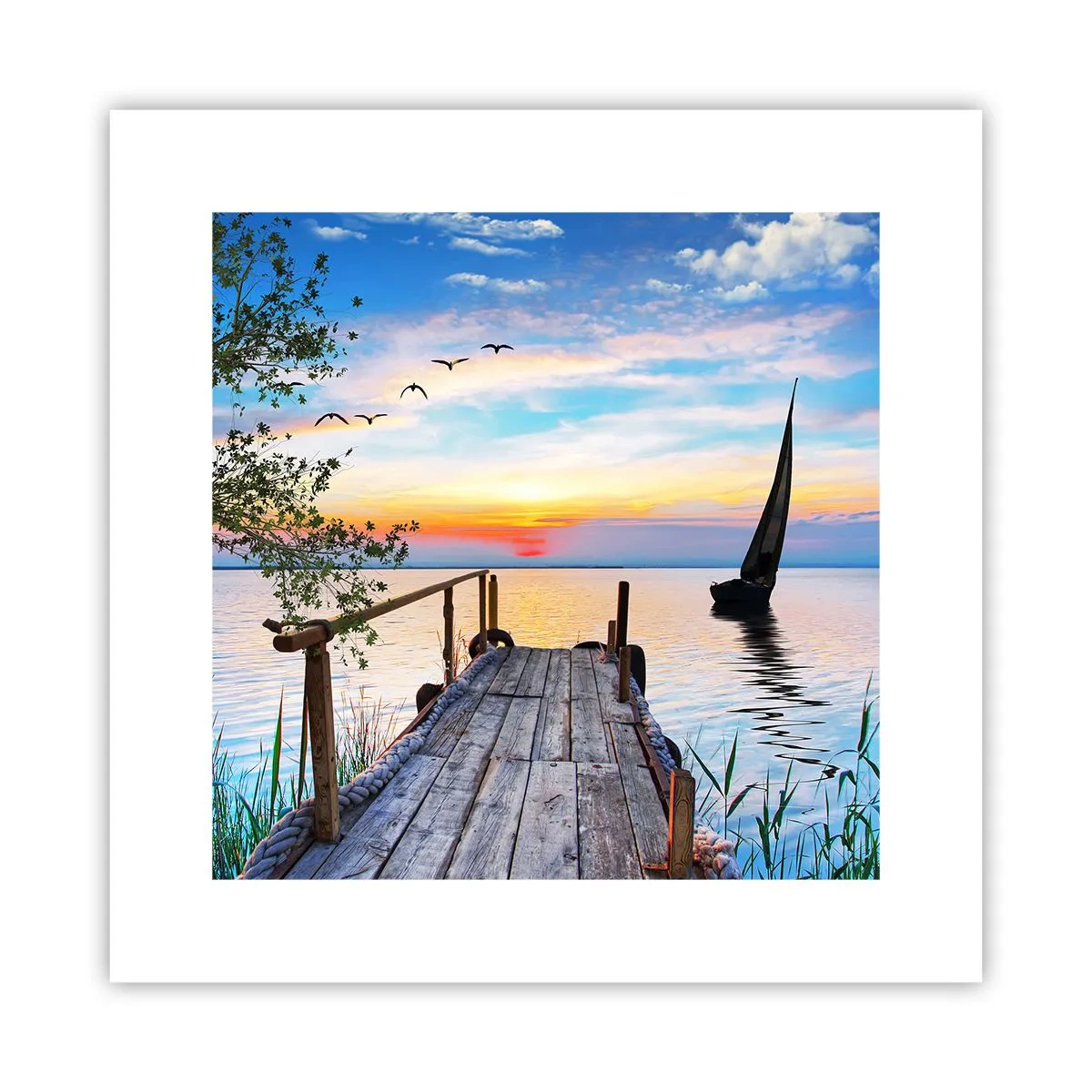Affiche - Poster - Bonsoir! - 30x30 cm