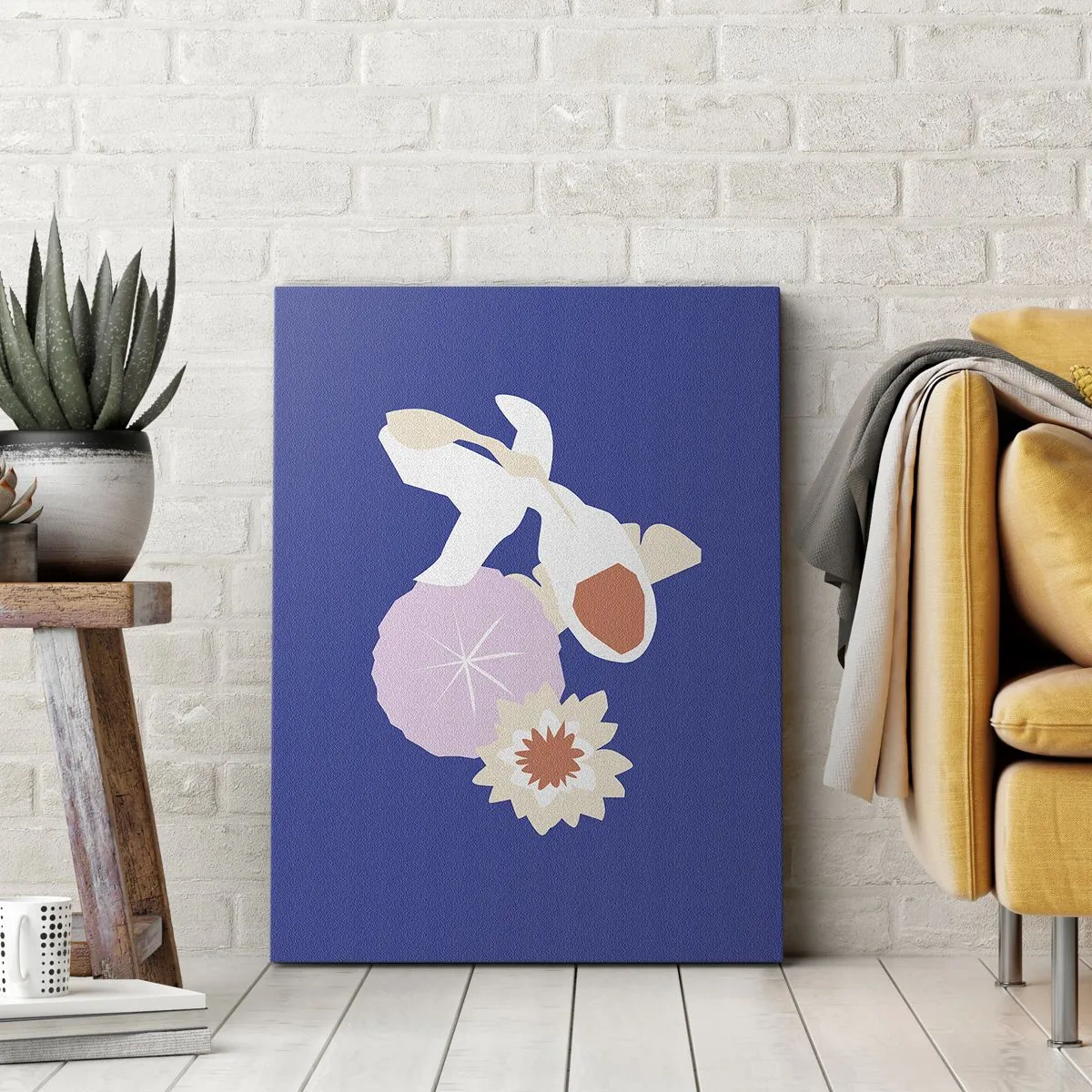 Impression sur toile - Image sur toile - Composition de fleurs et de bourgeons - 70x100 cm