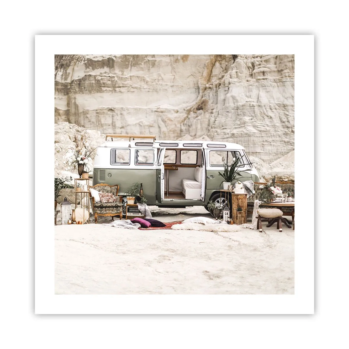 Affiche - Poster - Il est temps de commencer le voyage - 50x50 cm