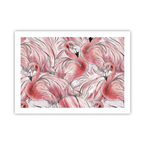 Affiche - Poster - Oiseau corps de ballet - 70x50 cm