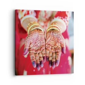 Impression sur toile - Image sur toile - Prêt à saisir votre chance - 40x40 cm