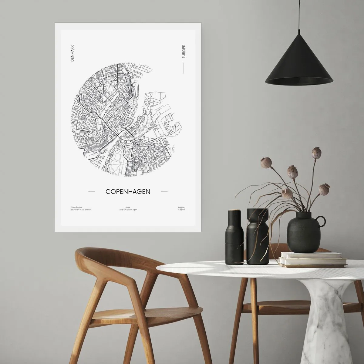 Affiche - Poster - Anatomie de Copenhague - 70x100 cm