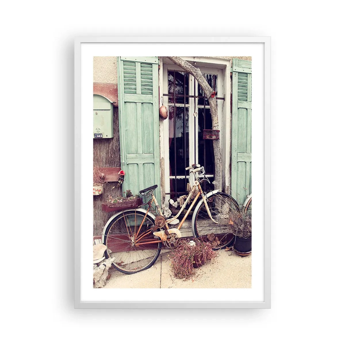 Affiche dans un cadre blanc - Poster - Que la province vive - 50x70 cm