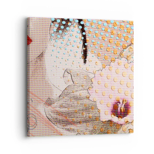 Impression sur toile - Image sur toile - Héroïne de bande dessinée - 30x30 cm