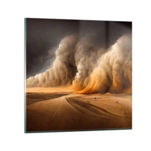 Impression sur verre - Image sur verre - La colère du désert - 30x30 cm