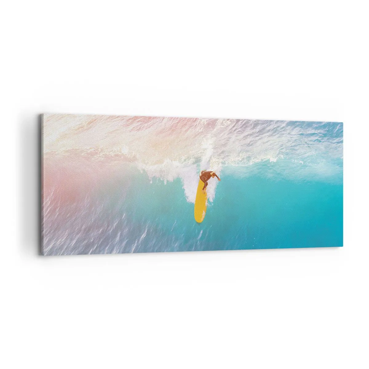 Impression sur toile - Image sur toile - Le cavalier de l'océan - 100x40 cm
