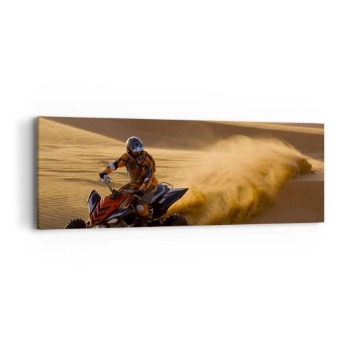 Impression sur toile - Image sur toile - Sur les vagues de sable - 90x30 cm