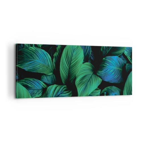 Impression sur toile - Image sur toile - Dans la foule verte - 100x40 cm