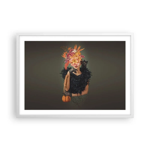 Affiche dans un cadre blanc - Poster - Sort de sorcière - 70x50 cm