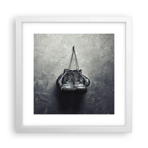 Affiche dans un cadre blanc - Poster - Un temps pour se battre et un temps pour la paix - 30x30 cm