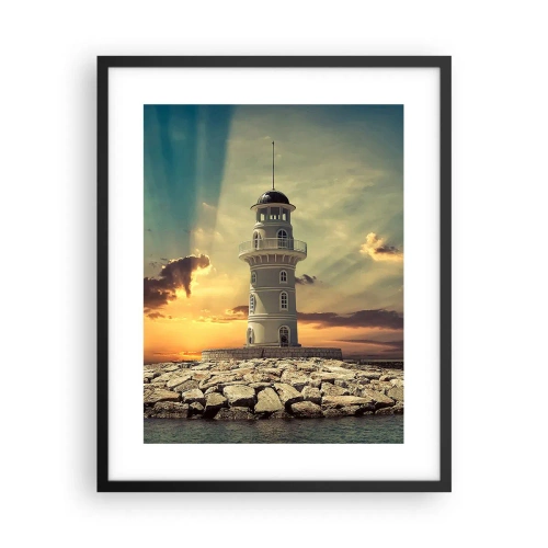 Affiche dans un cadre noir - Poster - Lumière - Bonté - Beauté - 40x50 cm