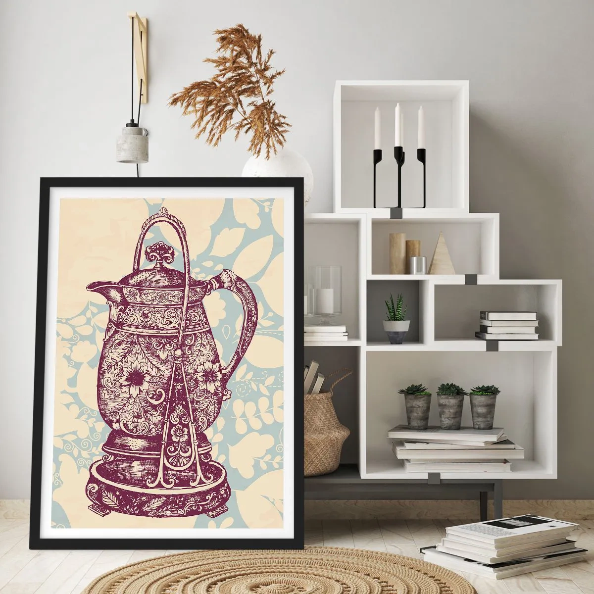 Affiche dans un cadre noir - Poster - La beauté du quotidien - 61x91 cm