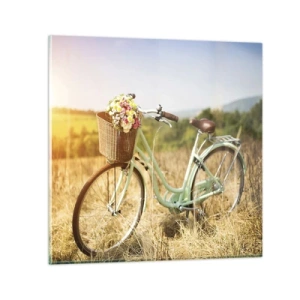 Impression sur verre - Image sur verre - Je vais rester un petit moment - 30x30 cm