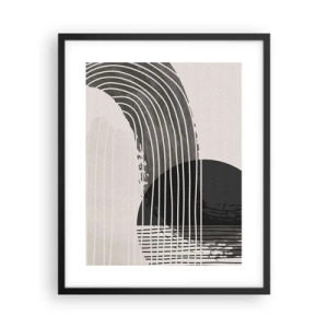 Affiche dans un cadre noir - Poster - Aller et retour - 40x50 cm