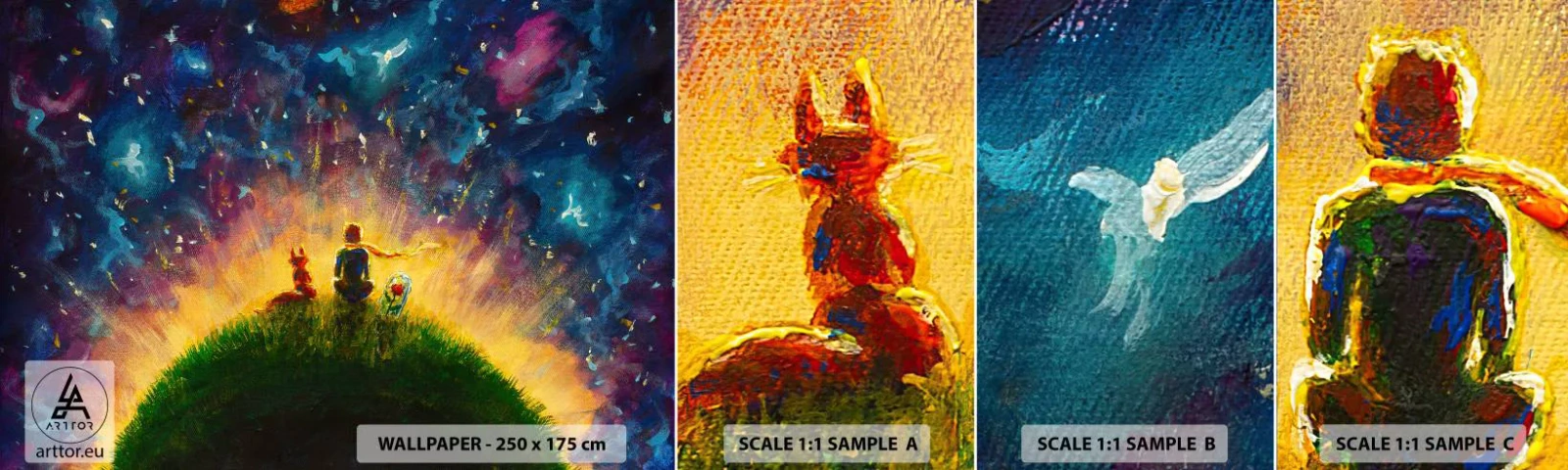 Échantillon De Papier Peint Standard Eco - Amour et amitié - le monde entier - Pour les enfants, Amitié, Abstraction - 100x30 cm