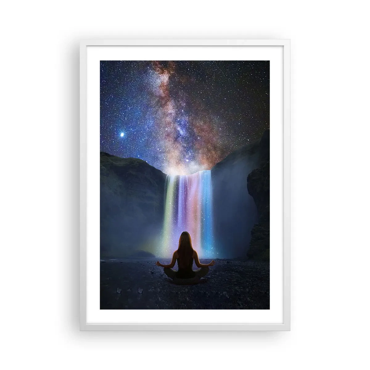 Affiche dans un cadre blanc - Poster - Harmonie absolue - 50x70 cm