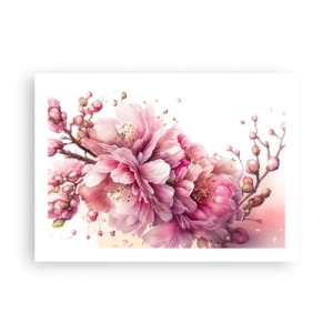 Affiche - Poster - Fleur florissante de cerisier - 70x50 cm