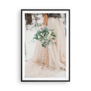 Affiche dans un cadre noir - Poster - Et il vécurent longtemps et heureux - 61x91 cm