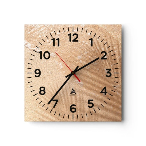 Horloge murale - Pendule murale - Ombre d'un été chaud - 30x30 cm