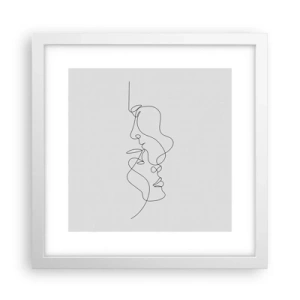 Affiche dans un cadre blanc - Poster - Chaleur de désir renaissant - 30x30 cm