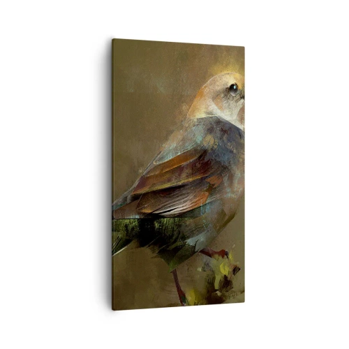 Impression sur toile - Image sur toile - Un moineau, un petit oiseau - 55x100 cm