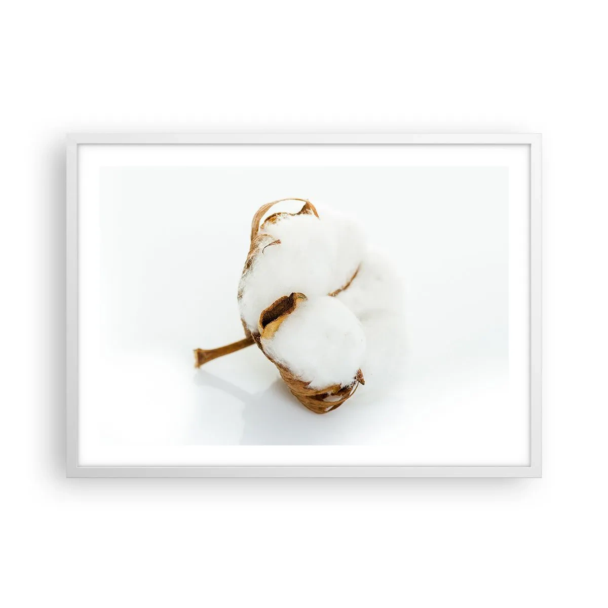 Affiche dans un cadre blanc - Poster - Doux par nature - 70x50 cm