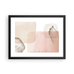 Affiche dans un cadre noir - Poster - Regard à travers la couleur - 40x30 cm