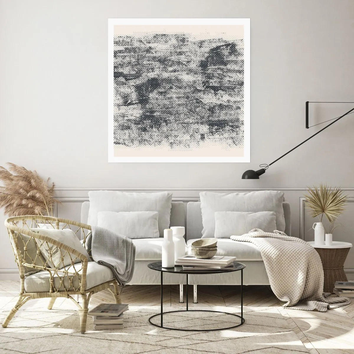 Affiche - Poster - Composition brumeuse - 30x30 cm