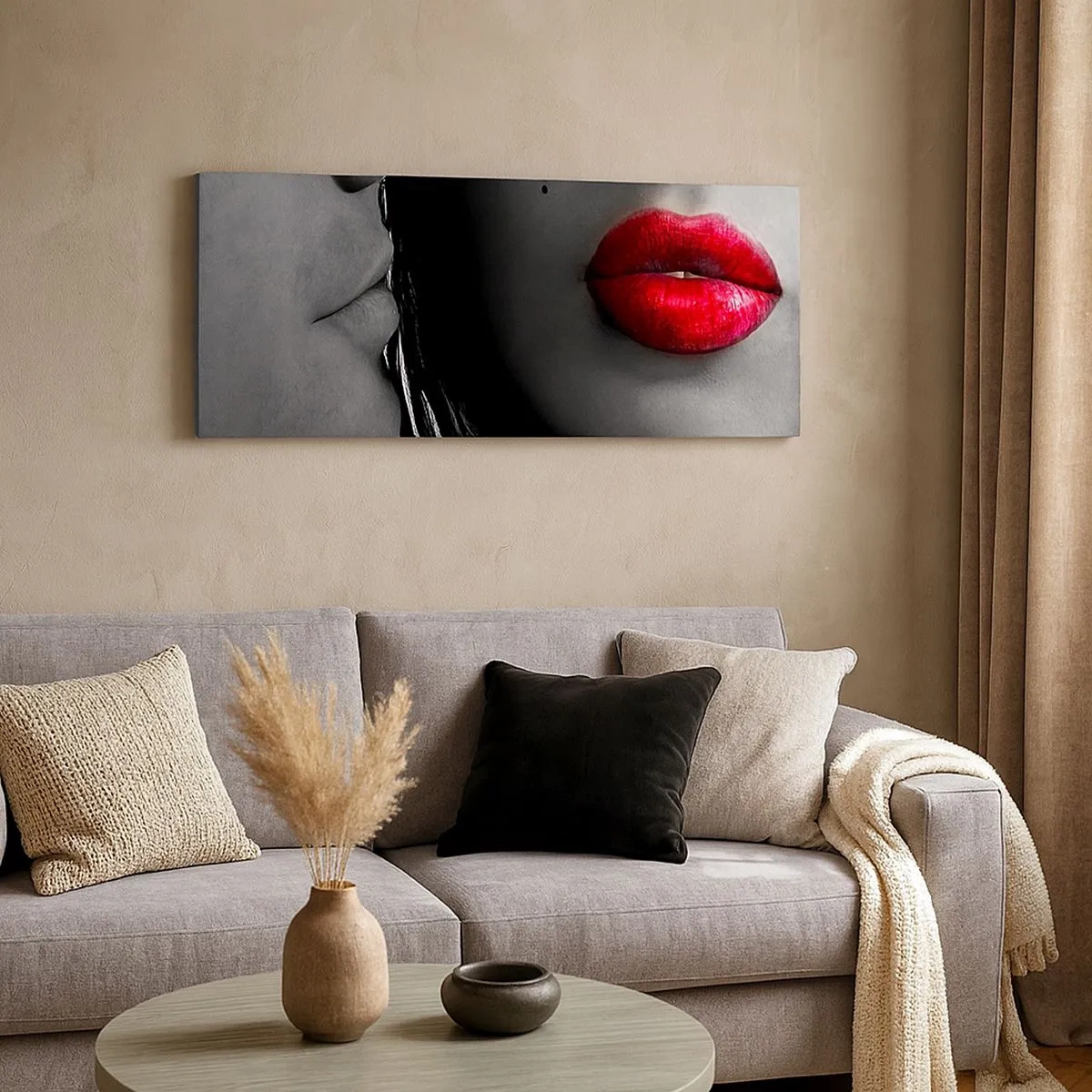 Impression sur toile - Image sur toile - Face à face - 100x40 cm