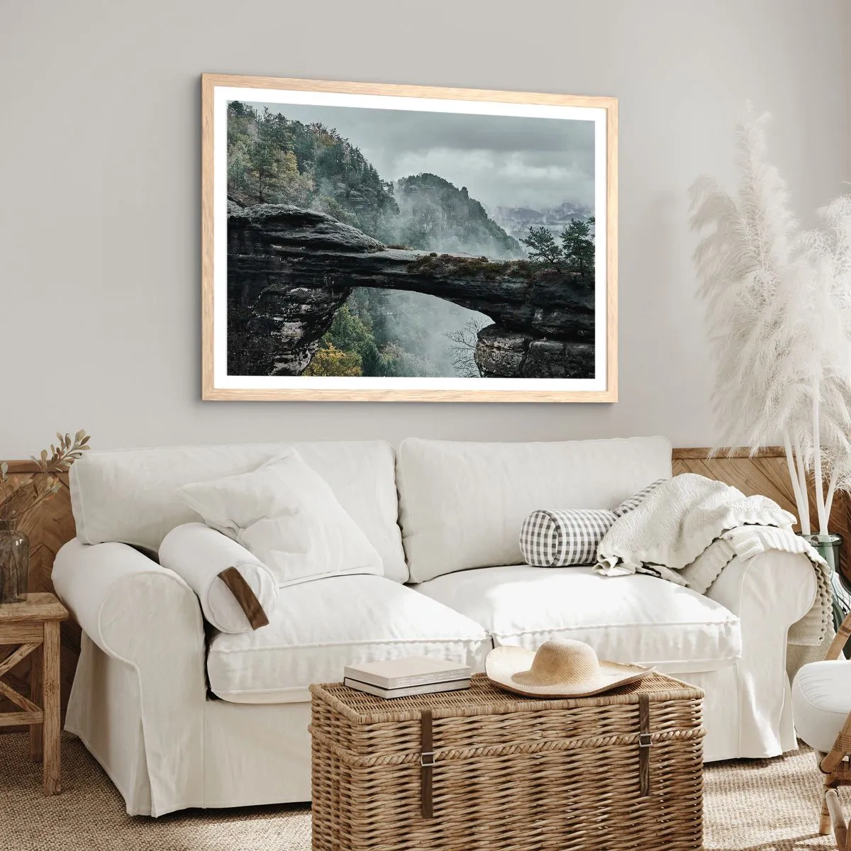 Affiche dans un chêne clair - Poster - L'aventure est sur le point de commencer - 91x61 cm