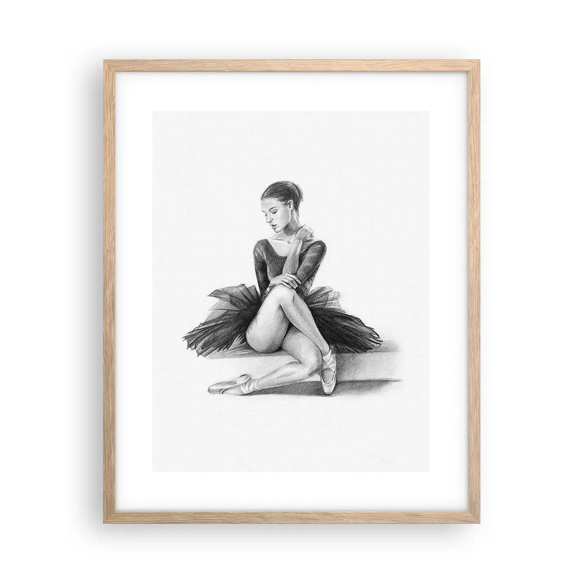 Affiche dans un chêne clair - Poster - Envoutée par la danse - 40x50 cm