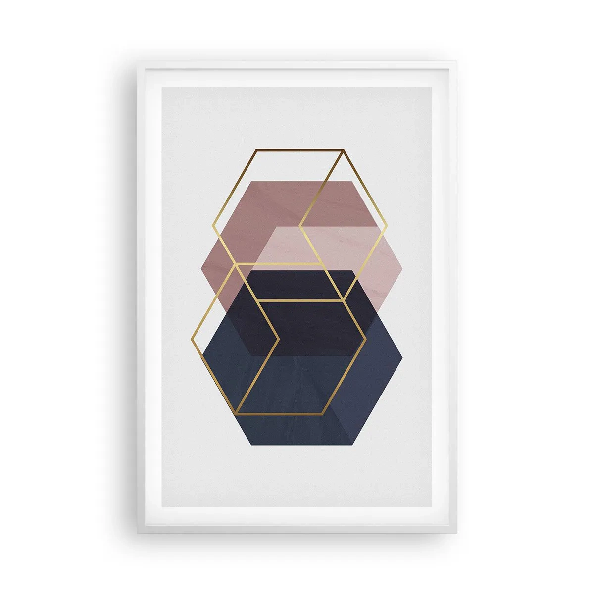 Affiche dans un cadre blanc - Poster - Le pouvoir de la simplicité - 61x91 cm