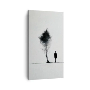 Impression sur toile - Image sur toile - Nous errons tous - 45x80 cm