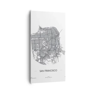 Impression sur toile - Image sur toile - Anatomie de San Fransisco - 65x120 cm