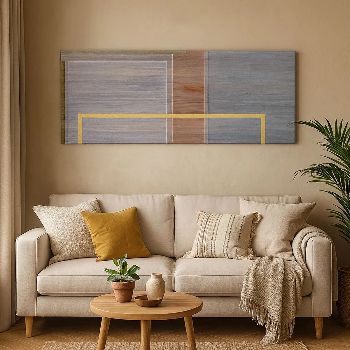 Impression sur toile - Image sur toile - Simple et calme - 100x40 cm