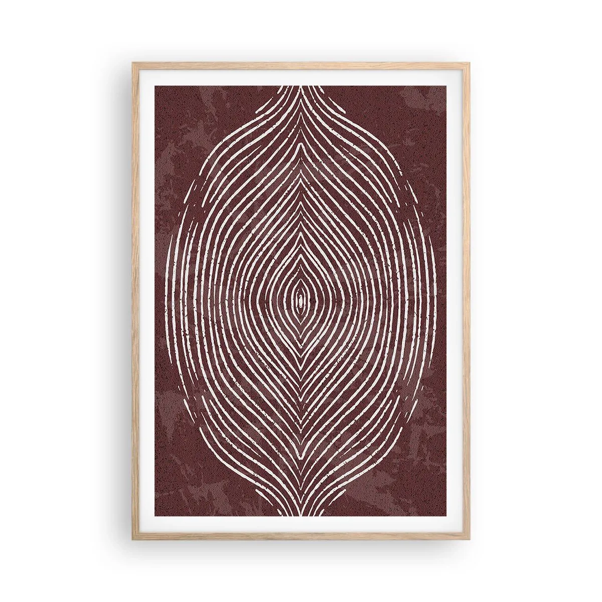 Affiche dans un chêne clair - Poster - L'espace parle - 70x100 cm