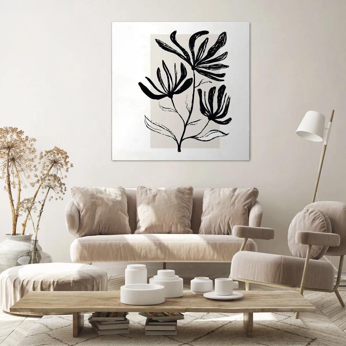 Impression sur toile - Image sur toile - Esquisse pour l'herbier - 50x50 cm