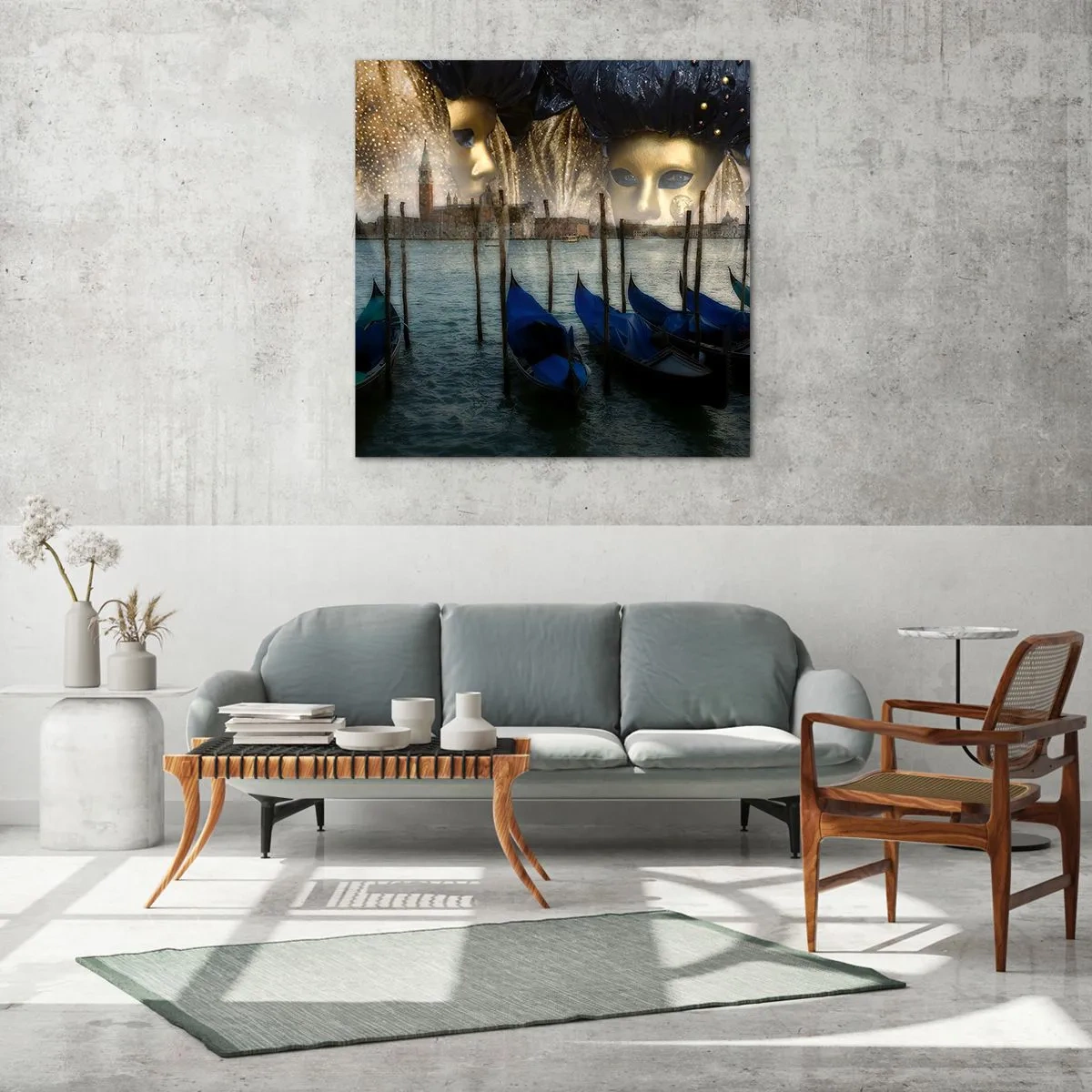 Impression sur verre - Image sur verre - Il est temps de commencer le carnaval - 30x30 cm