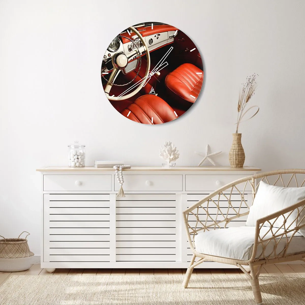 Horloge murale - Pendule murale - Luxe de style vintage - 40x40 cm