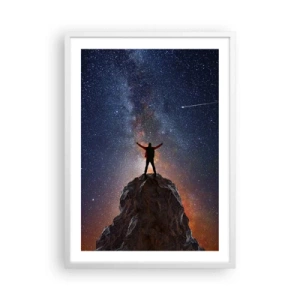 Affiche dans un cadre blanc - Poster - Le force est avec moi! - 50x70 cm