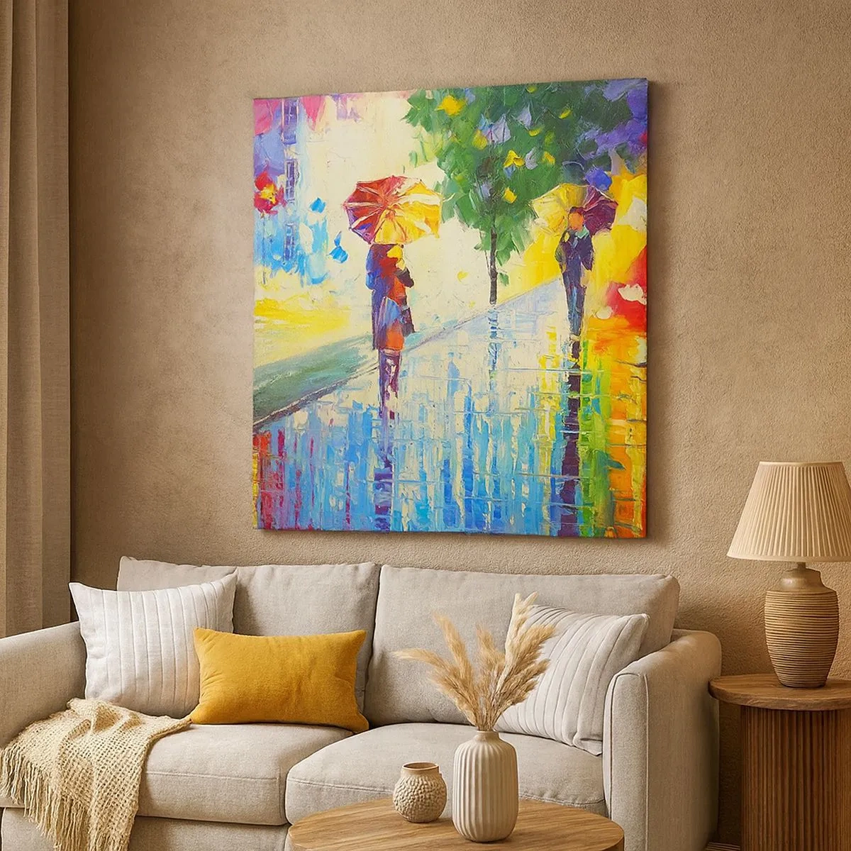 Impression sur toile - Image sur toile - Et tout est clair - 30x30 cm