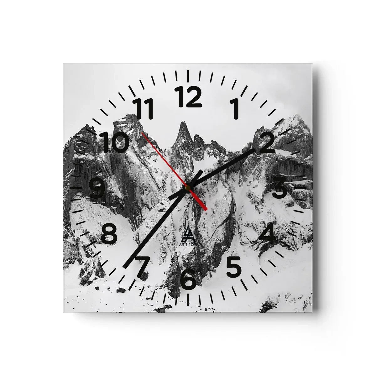 Horloge murale - Pendule murale - Crête dangereuse de granit - 40x40 cm