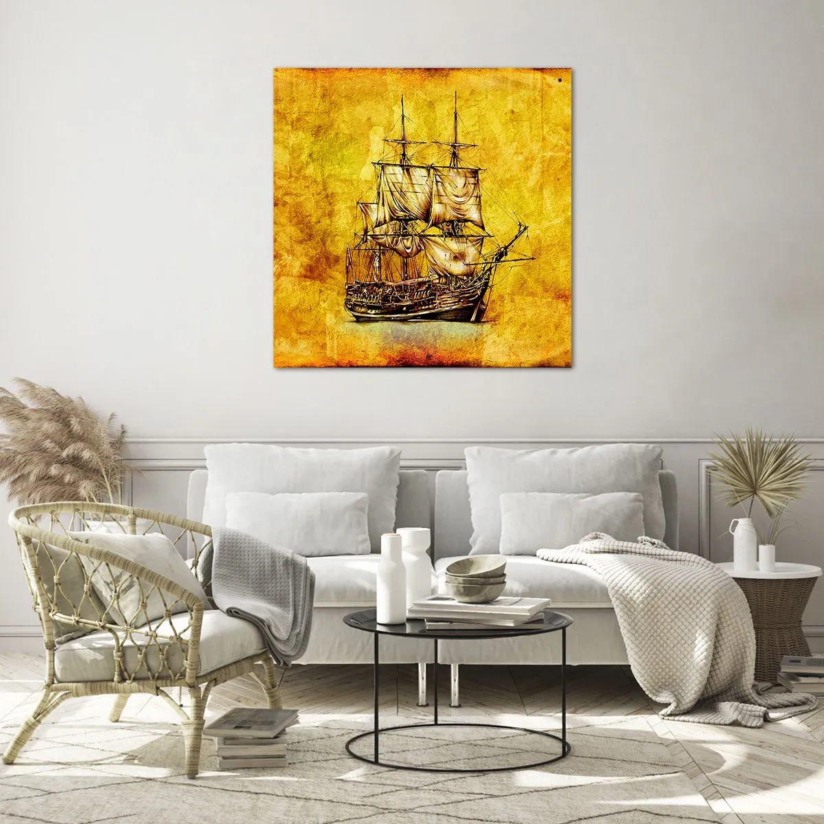 Impression sur verre - Image sur verre - En direction de l'ile de la tortue ! - 60x60 cm